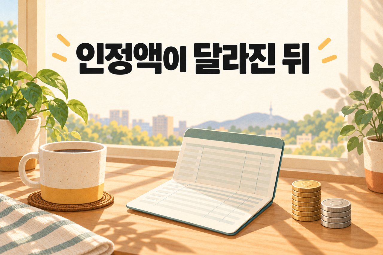 인정액이 달라진 뒤