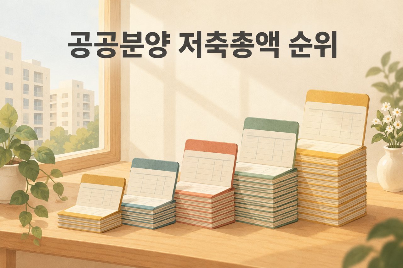 공공분양 저축총액 순위