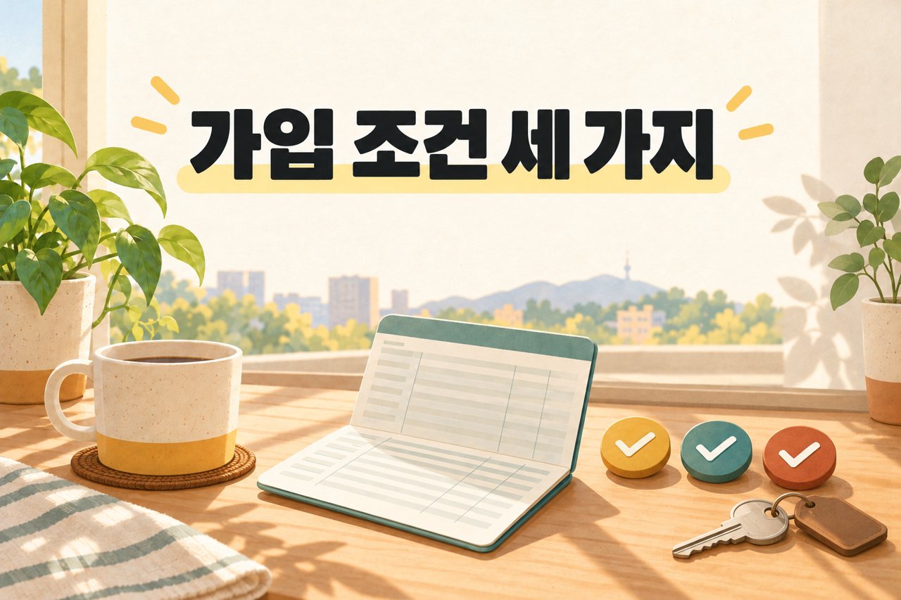 가입 조건 세 가지