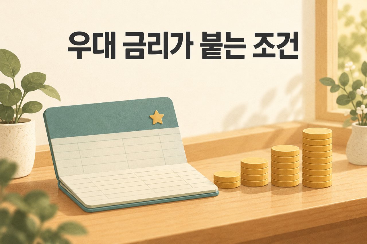 우대 금리가 붙는 조건