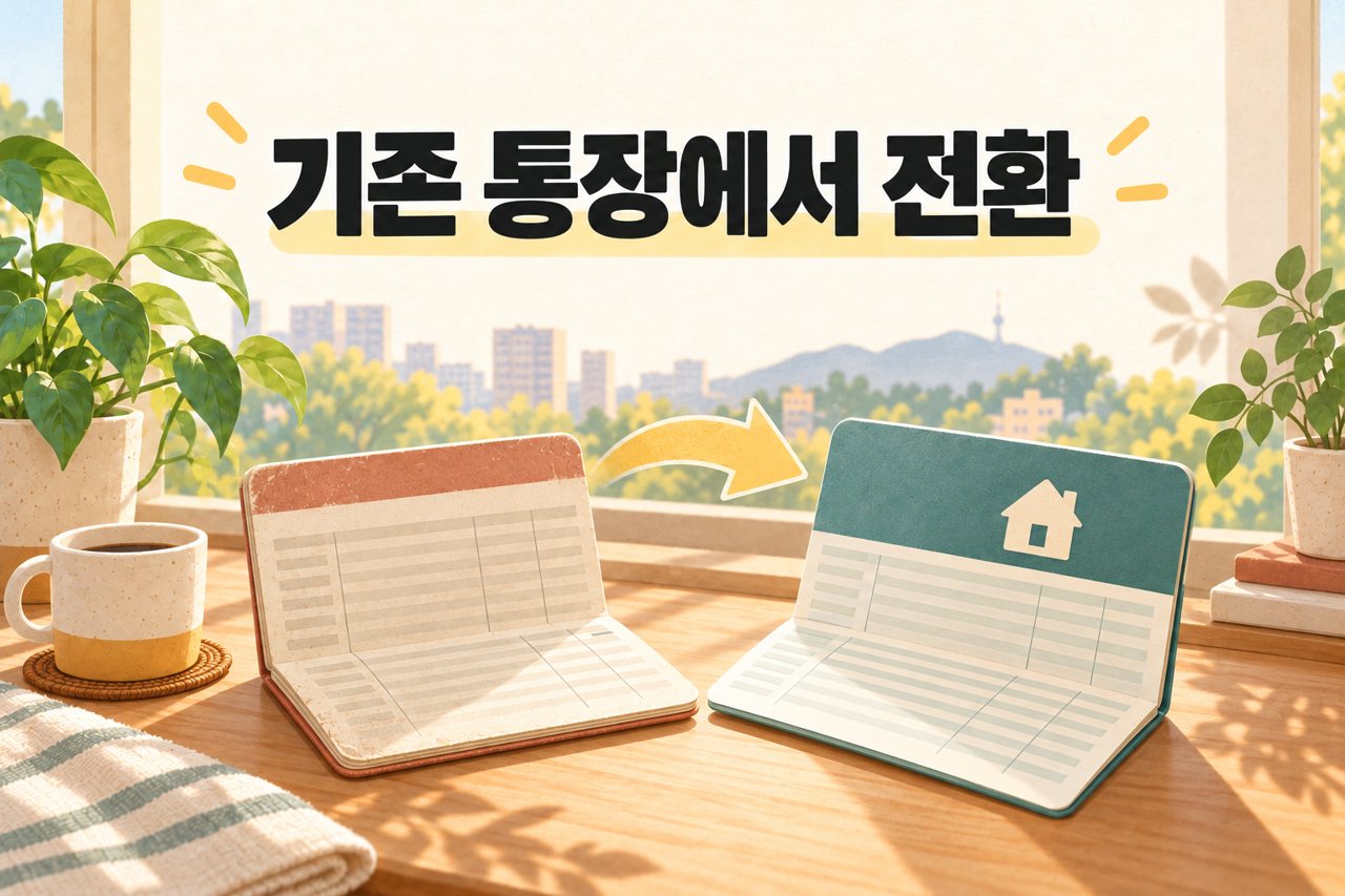 기존 통장에서 전환